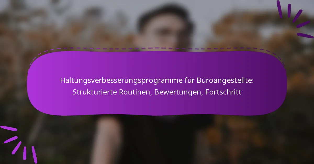 Haltungsverbesserungsprogramme für Büroangestellte: Strukturierte Routinen, Bewertungen, Fortschritt